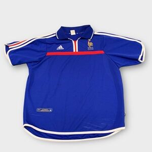 Vintage 2000-01 France Adidas Soccer Jersey